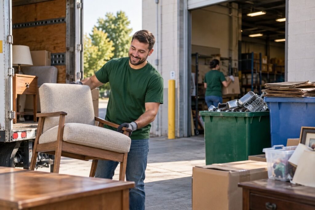 Donation and recycling drop-off