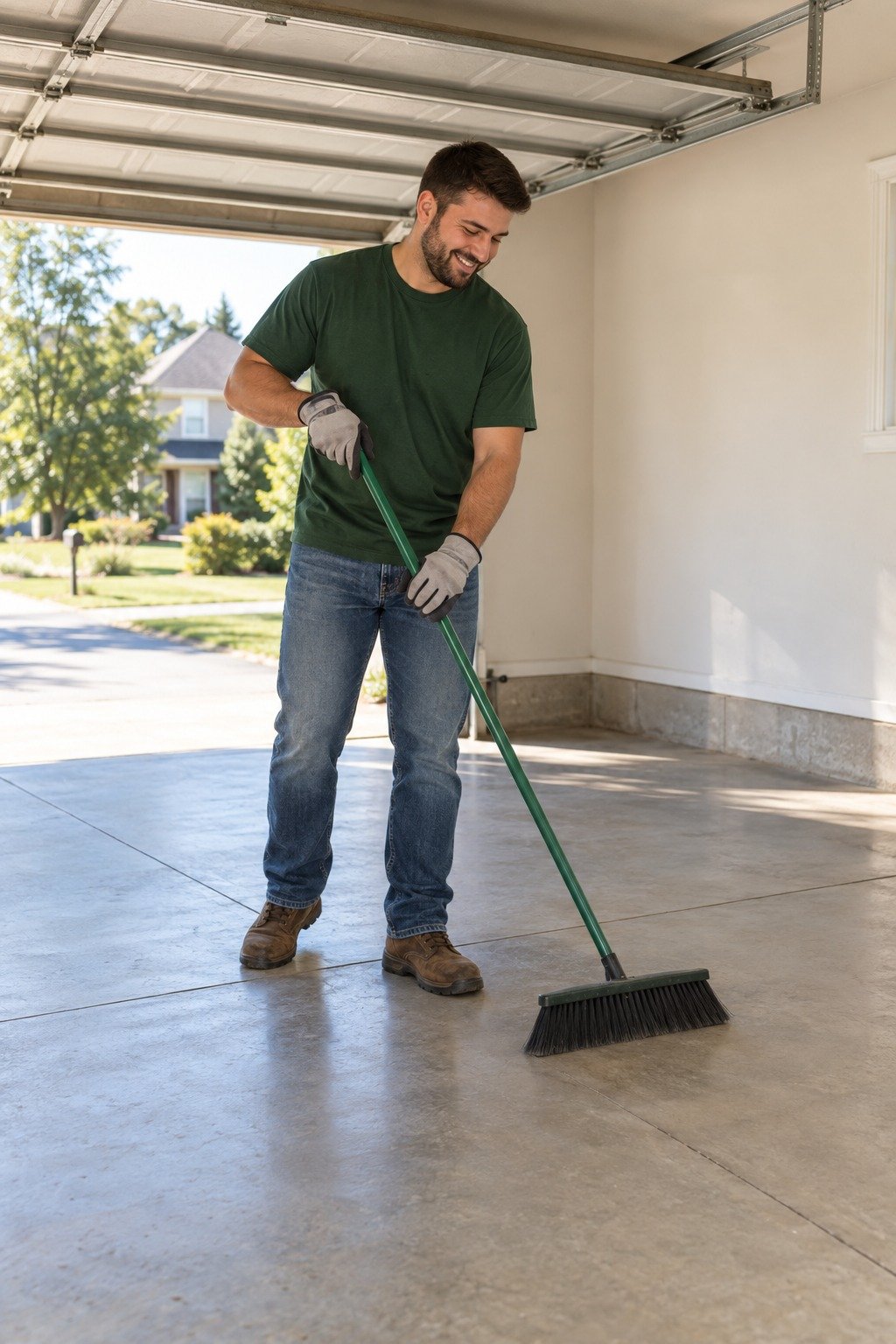 Clean garage after an Arete cleanout