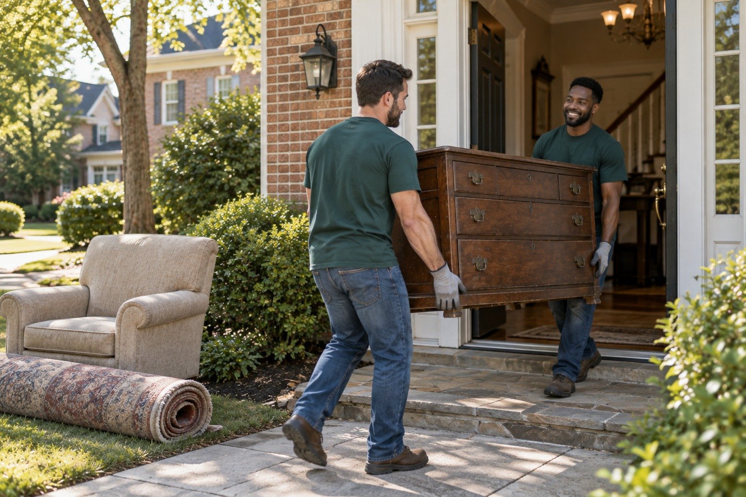 Furniture removal by Arete Junk Removal