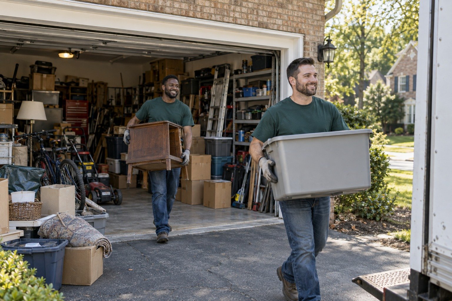 Garage cleanout by Arete Junk Removal